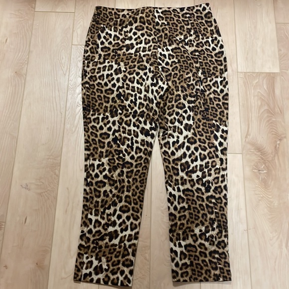 Joseph Ribkoff Pull On Stretch Pant, Style 193552, Leopard Print, sz 16 - Picture 7 of 14